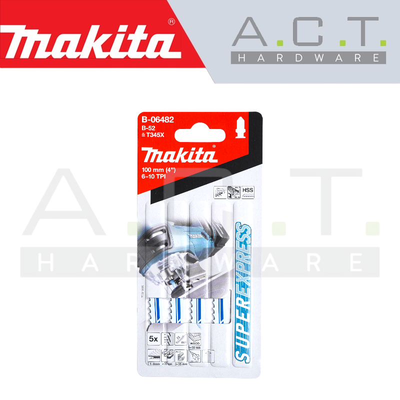 MAKITA JIG SAW BLADE, BAYONET TYPE, (SUPER EXPRESS/UNIVERSAL), NO: B-52 (B-06482) Main image