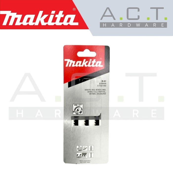 MAKITA JIG SAW BLADE, BAYONET TYPE, (THICK FIBER CEMENT/THICK PLASTIC/BASIC CUTS), NO: B-61 (B-06909)