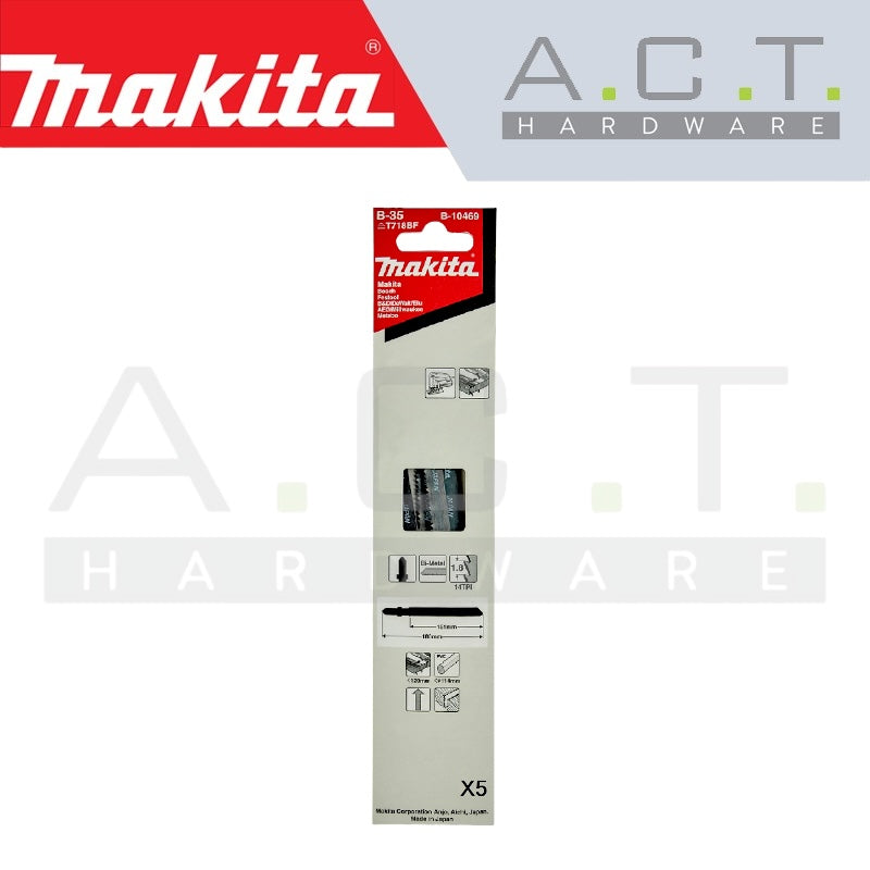 MAKITA JIG SAW BLADE, BAYONET TYPE, (METAL/BASIC/SANDWICH MATERIALS CUTS), NO: B-35 (B-10469) Main image