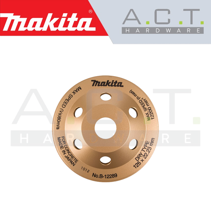 MAKITA OFFSET DIAMOND WHEEL 125MM FINE WORK (RIM TYPE), B-12289 Main image