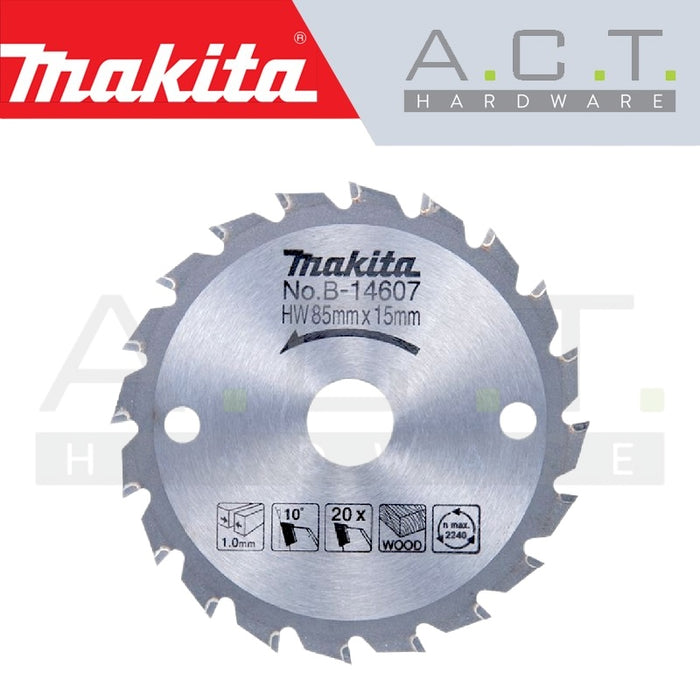 MAKITA CUTTING BLADE FOR WOOD & PLUNGE CUT CIRCULAR SAW (SIZE: 85 - 180MM)