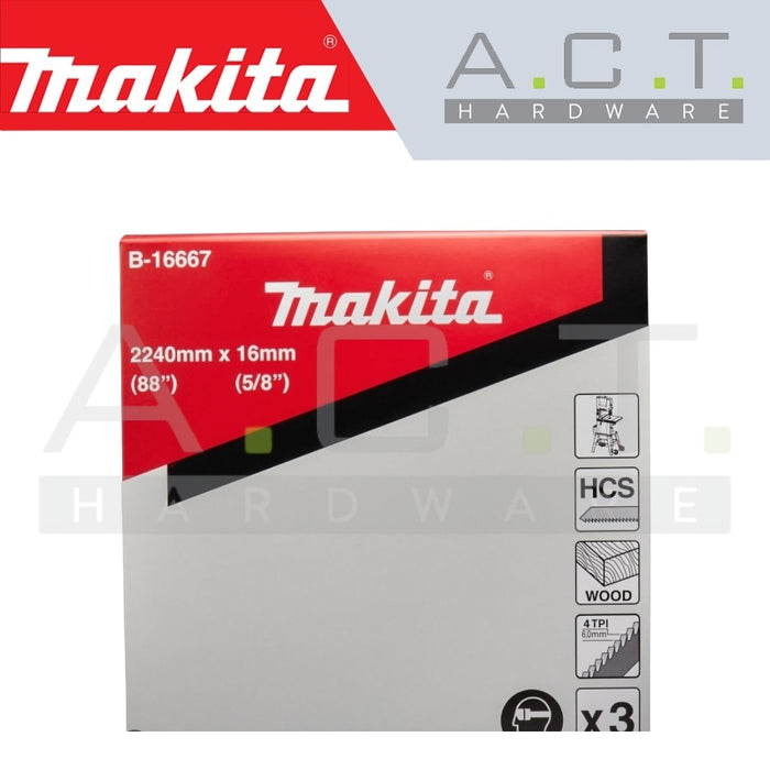 MAKITA RECIPRO SAW BLADE, (WOOD/ CROSS-CUT/ CARBON STEEL BAND SAW CUTS), B-16667