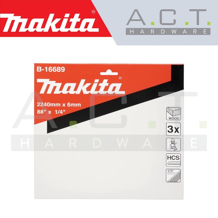 MAKITA RECIPRO SAW BLADE, (WOOD/ CURVE-CUT/ CARBON STEEL BAND SAW CUTS), B-16689