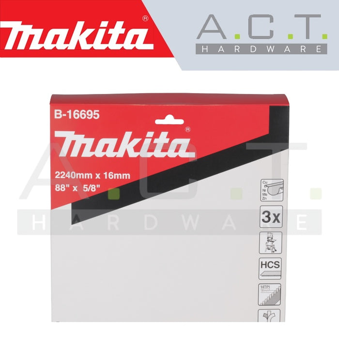 MAKITA RECIPRO SAW BLADE, (WOOD/ NONFERROUS METAL/ CARBON STEEL BAND SAW CUTS), B-16695