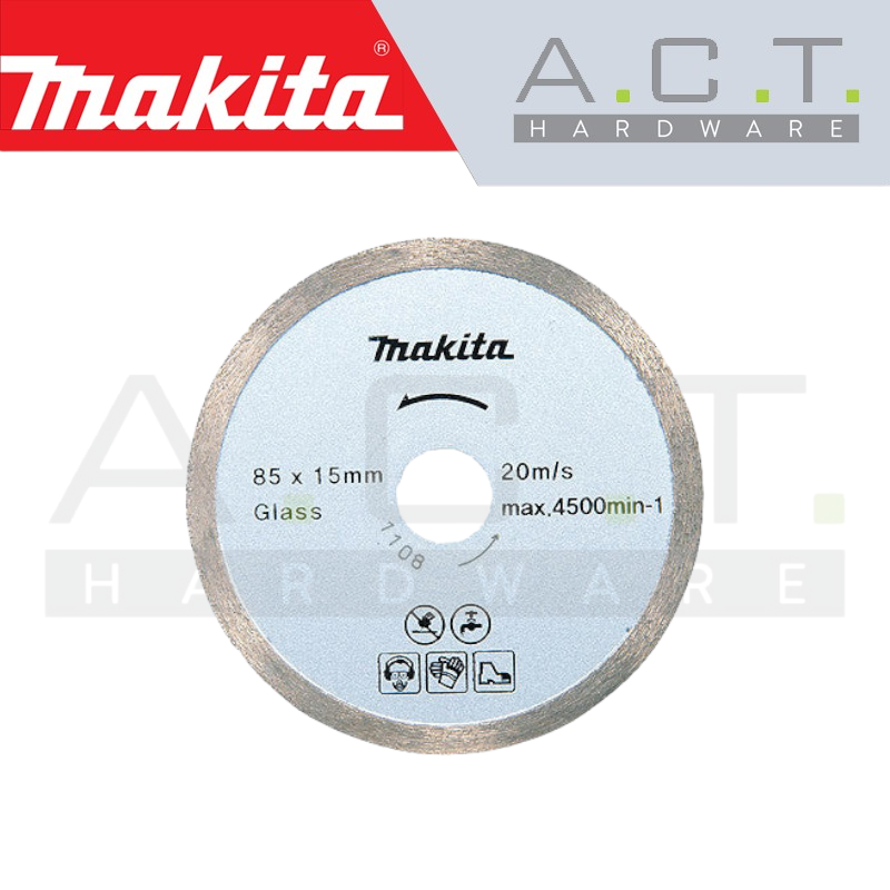 MAKITA DIAMOND WHEEL 85MM CONTINUOUS RIM (WET/GLASS/TILE), B-21082 Main image