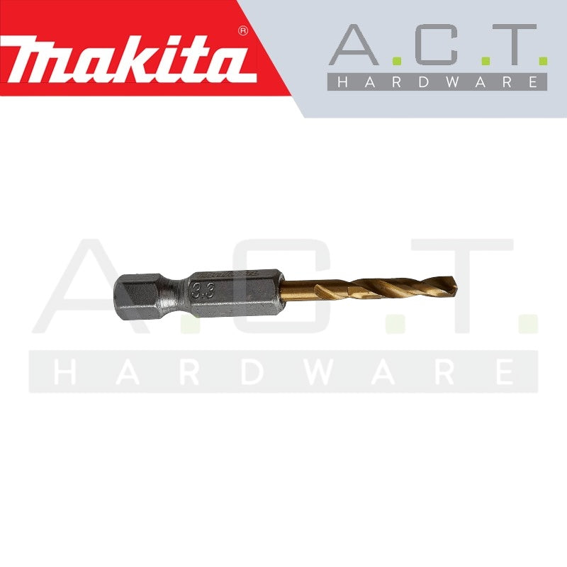 MAKITA HSS-G RIVET METAL DRILL BIT 1/4” HEX SHANK, B-38869 Secondary image