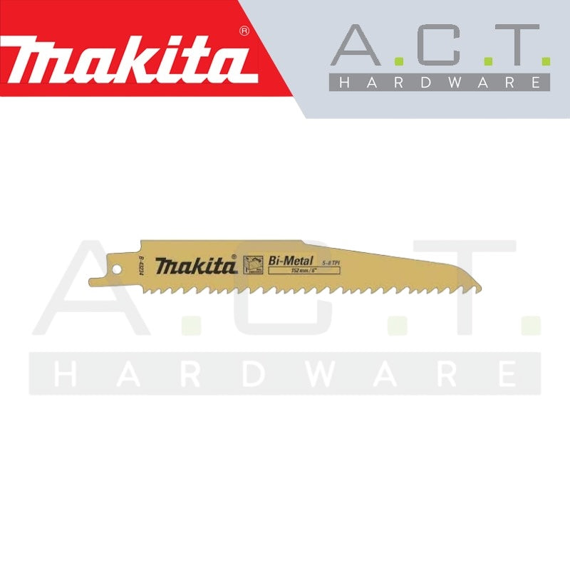MAKITA RECIPRO SAW BLADE, (WOOD/ METAL/ HEAVY/ CHIPBOARD CUTS), B-43234 Secondary image