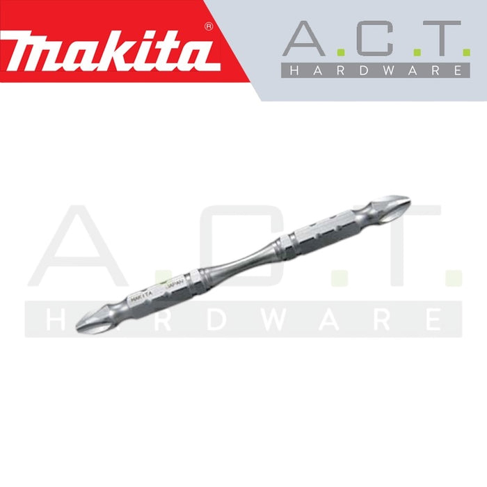 MAKITA 10PC MAGNETIC DOUBLE ENDED SILVER TORSION SCREW BIT, PH2, E-FORM, 110MM, B-52037