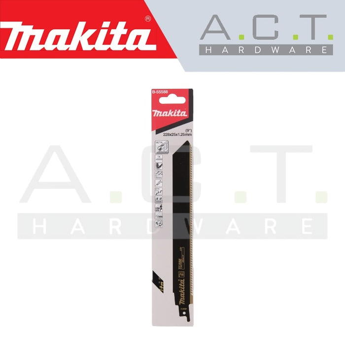 MAKITA RECIPRO SAW BLADE, (METAL/ HEAVY/ TC/ THICK SHEET METAL CUTS), B-55588