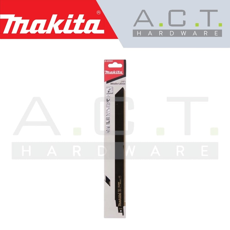 MAKITA RECIPRO SAW BLADE, (METAL/ HEAVY/ TC/ THICK SHEET METAL CUTS), B-55594
