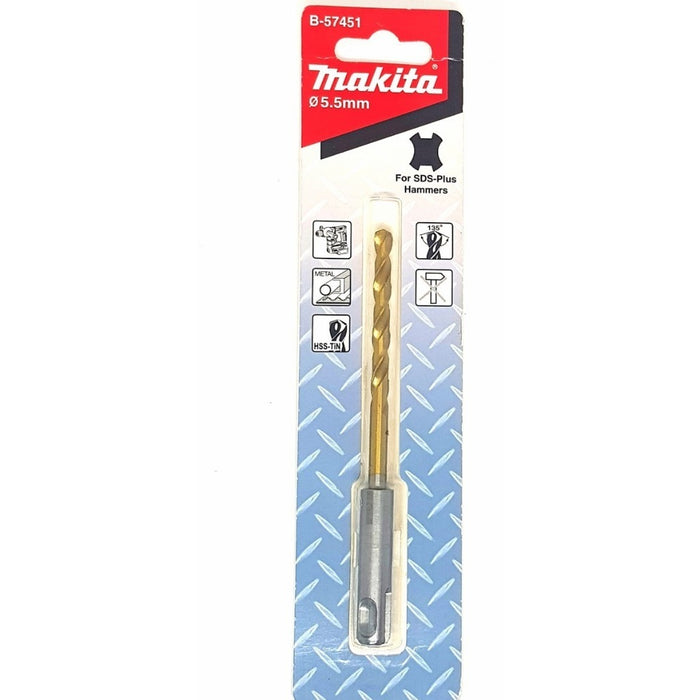 MAKITA HSS-TiN IMPACT DRILL BIT FOR SDS-PLUS HAMMERS