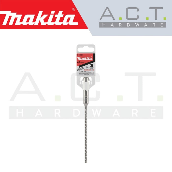 MAKITA T.C.T DRILL BIT FOR SDS-PLUS HAMMERS/ NEMESIS II (BIT DIAMETER: 5mm to 10mm)