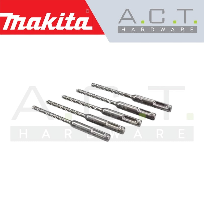 MAKITA T.C.T DRILL BIT SET (5PCS, SAME SIZE) FOR SDS-PLUS HAMMERS/ NEMESIS II
