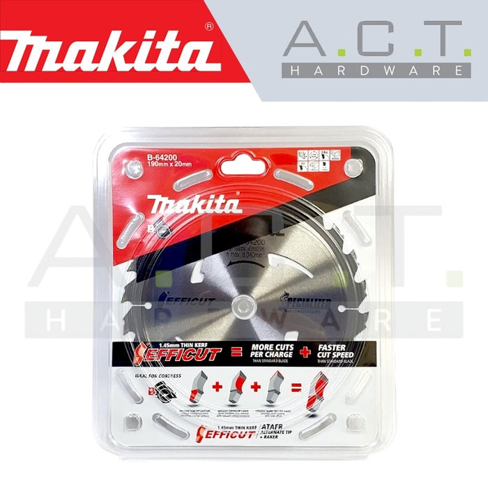 MAKITA T.C.T SAW BLADE FOR WOOD & CORDLESS CIRCULAR SAW