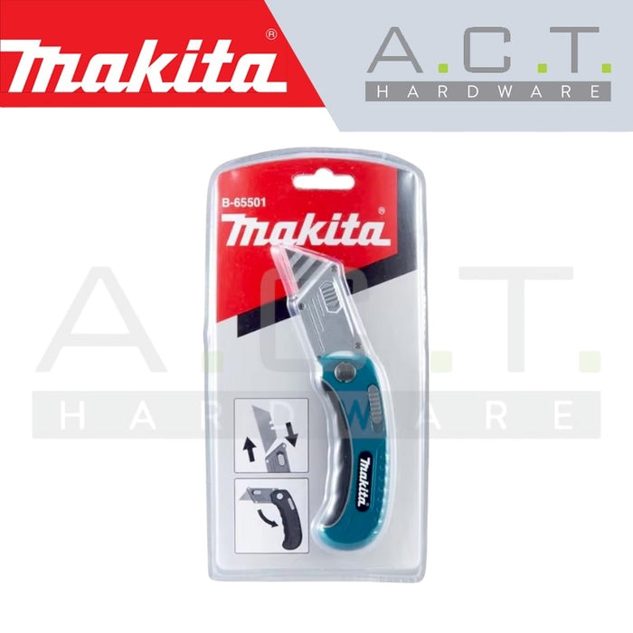 MAKITA QUICK CHANGE FOLDING UTILITY KNIFE, B-65501