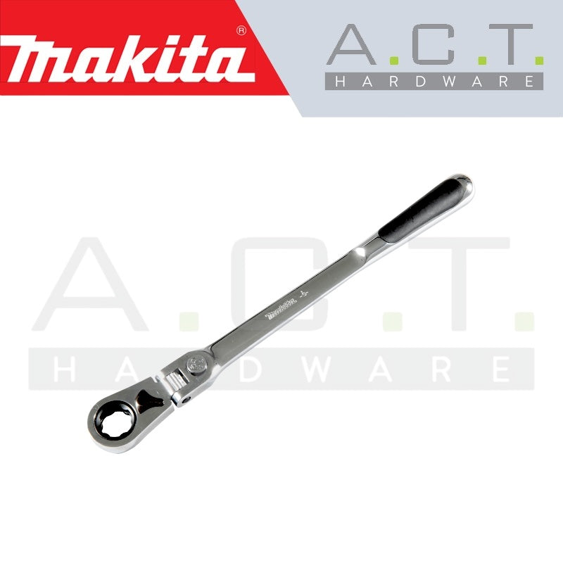 MAKITA 72 TOOTH LOCKING FLEX-HEAD PASS THROUGH SOCKET RATCHET HANDLE, B-65626 Main image