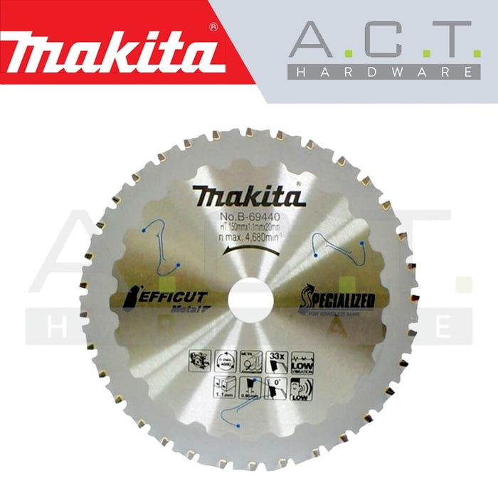 MAKITA T.C.T SAW BLADE FOR METAL & CORDLESS METAL CUTTER