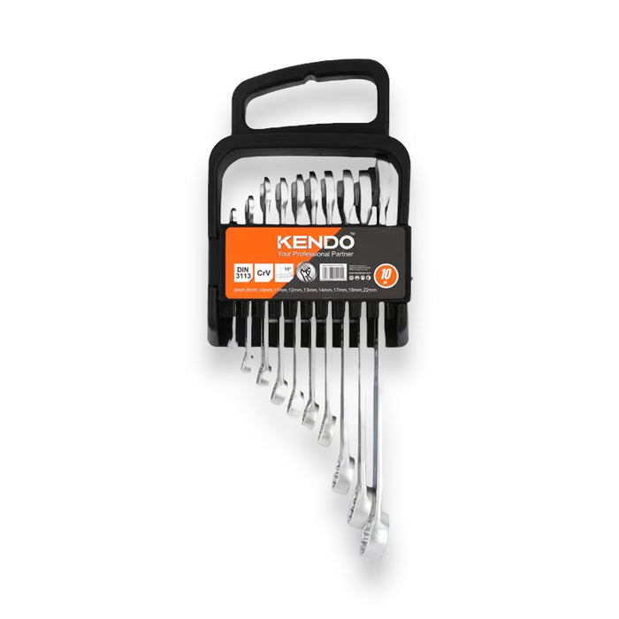 KENDO 10PC COMBINATION SPANNER SET  - 15415