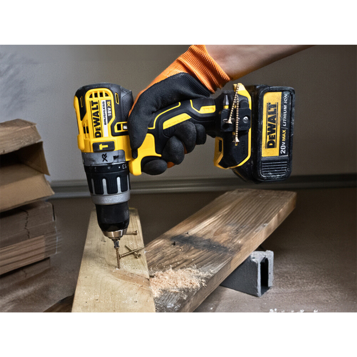 StealthMounts Stubby Magnetic Bit Holder for Dewalt XR & FLEXVOLT Tools [SKU: BH-DW-S-YLW-2]