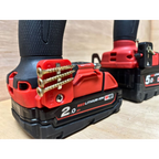 StealthMounts Stubby Magnetic Bit Holder for Milwaukee M18 Tools [SKU: BH-M18-S-RED-2]