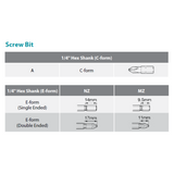 MAKITA 5PC MAGNETIC NUTSETTER SET, (6 - 13)MM SOCKET SIZE, E-FORM, 50MM, B-39176