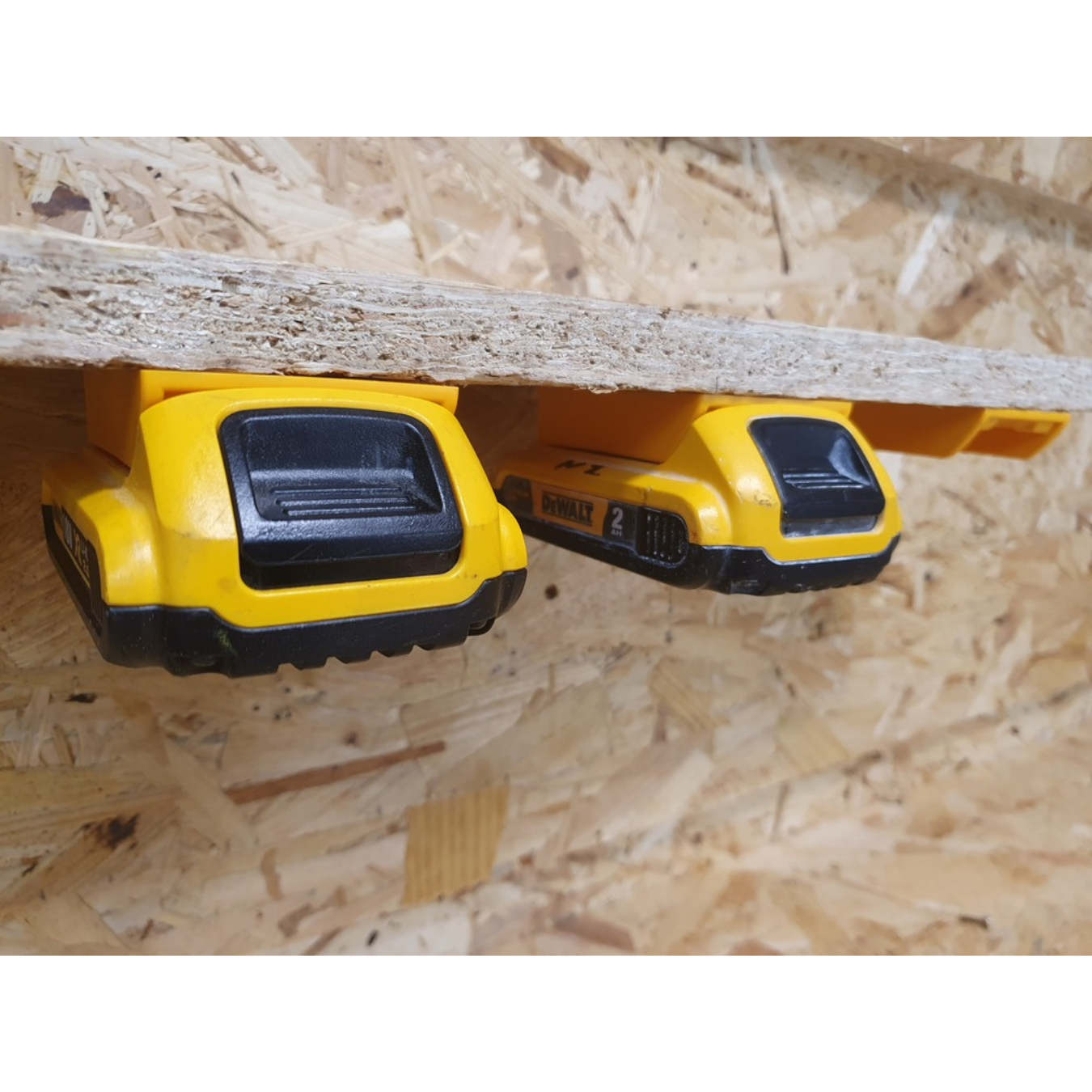 StealthMounts Battery Mounts for DeWalt 20V MAX / 18V Series [SKU: BM-DW20-YLW-6]