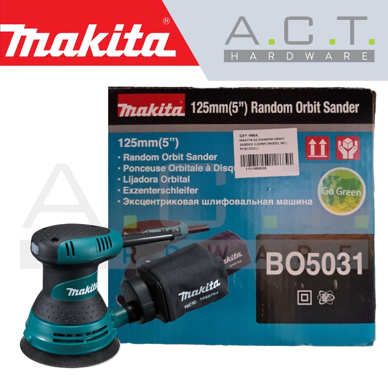MAKITA BO5031 CORDED RANDOM ORBIT POLISHER Secondary image