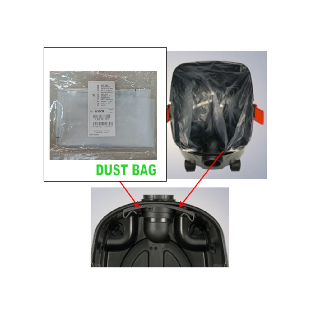 BOSCH DUST BAG FOR GAS15 / GAS15PS (PER PC) Main image