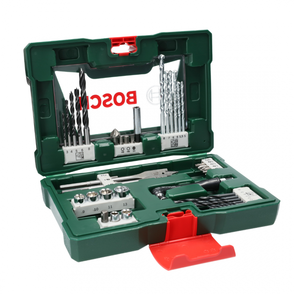 BOSCH 41PCS V-LINE DRILL BIT & SCREWDRIVER BIT SET WITH ANGLE DRIVER