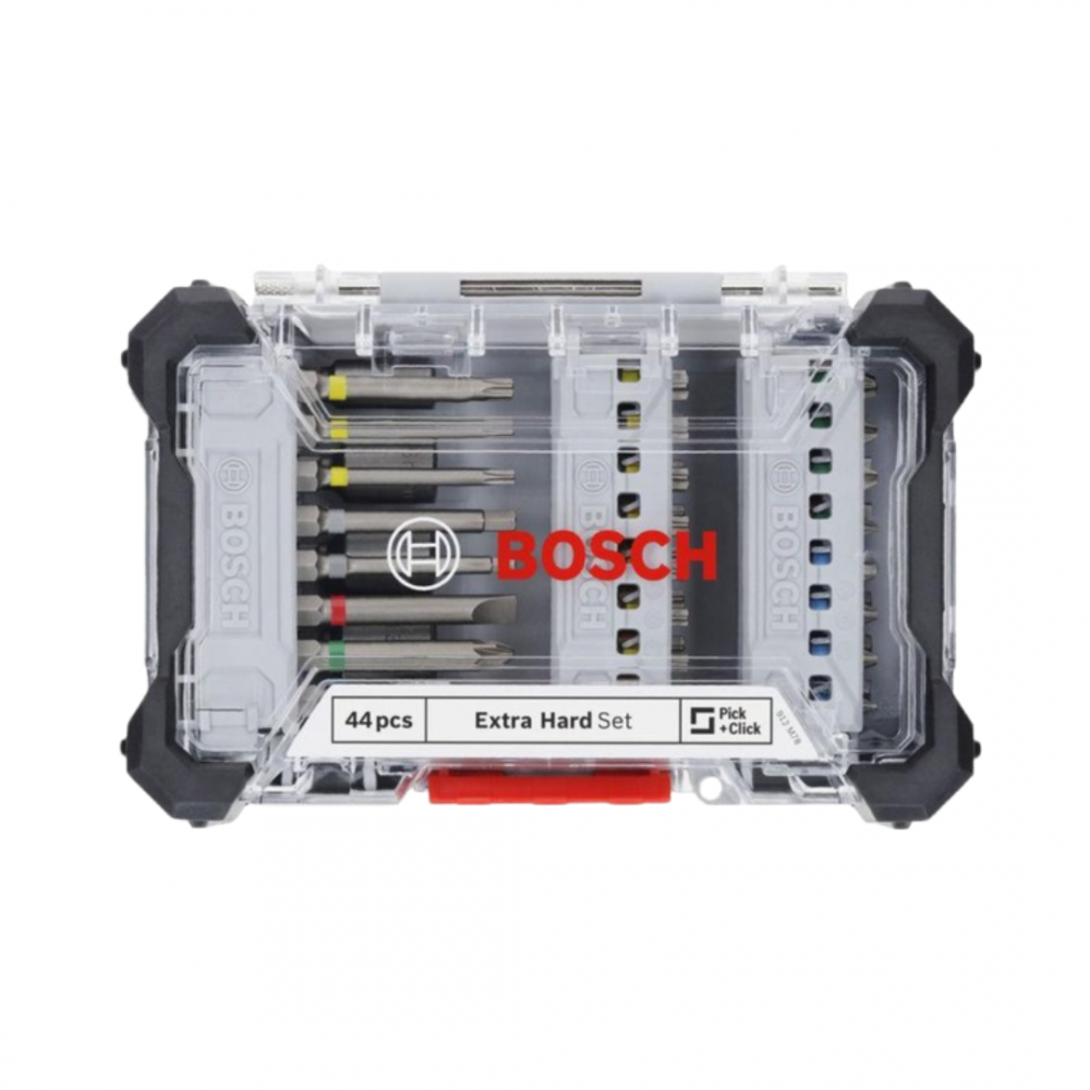 BOSCH 44PCS PICK & CLICK EXTRA HARD SCREWDRIVER BIT SET