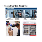 BOSCH 44PCS PICK & CLICK EXTRA HARD SCREWDRIVER BIT SET