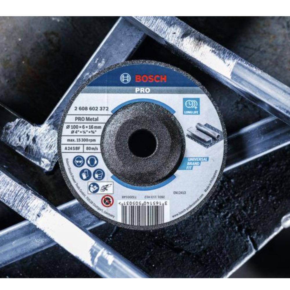 BOSCH PRO METAL GRINDING DISC 100 X 6 X 16 MM