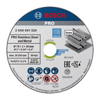 BOSCH PRO STAINLESS STEEL AND METAL BONDED CUTTING DISC, 76MM X 1MM X 10MM (FOR GWS 12V-76)