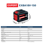 BOSCH EXPERT BATTERY PACK 18V 15.0AH EXBA18V-150 (1600A036ZT) (PROCORE NEW MODEL)