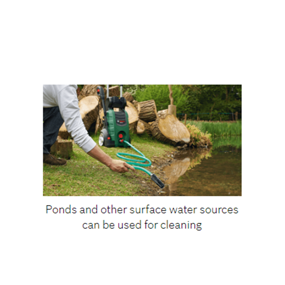 BOSCH SELF PRIMING KIT 3MTR HOSE FOR BOSCH AQUATAK PRESSURE WASHERS COMES WITH COUPLING AND VALVE