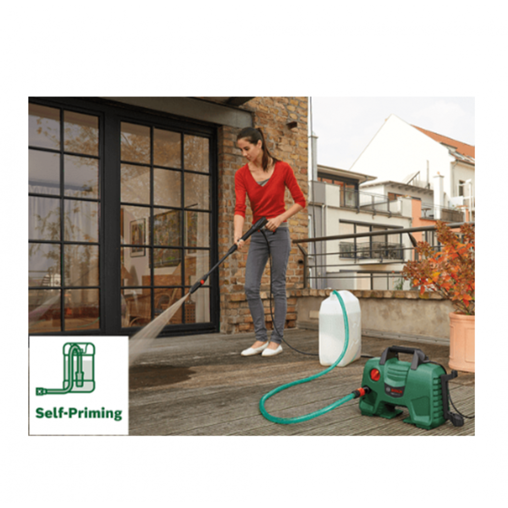 BOSCH SELF PRIMING KIT 3MTR HOSE FOR BOSCH AQUATAK PRESSURE WASHERS COMES WITH COUPLING AND VALVE