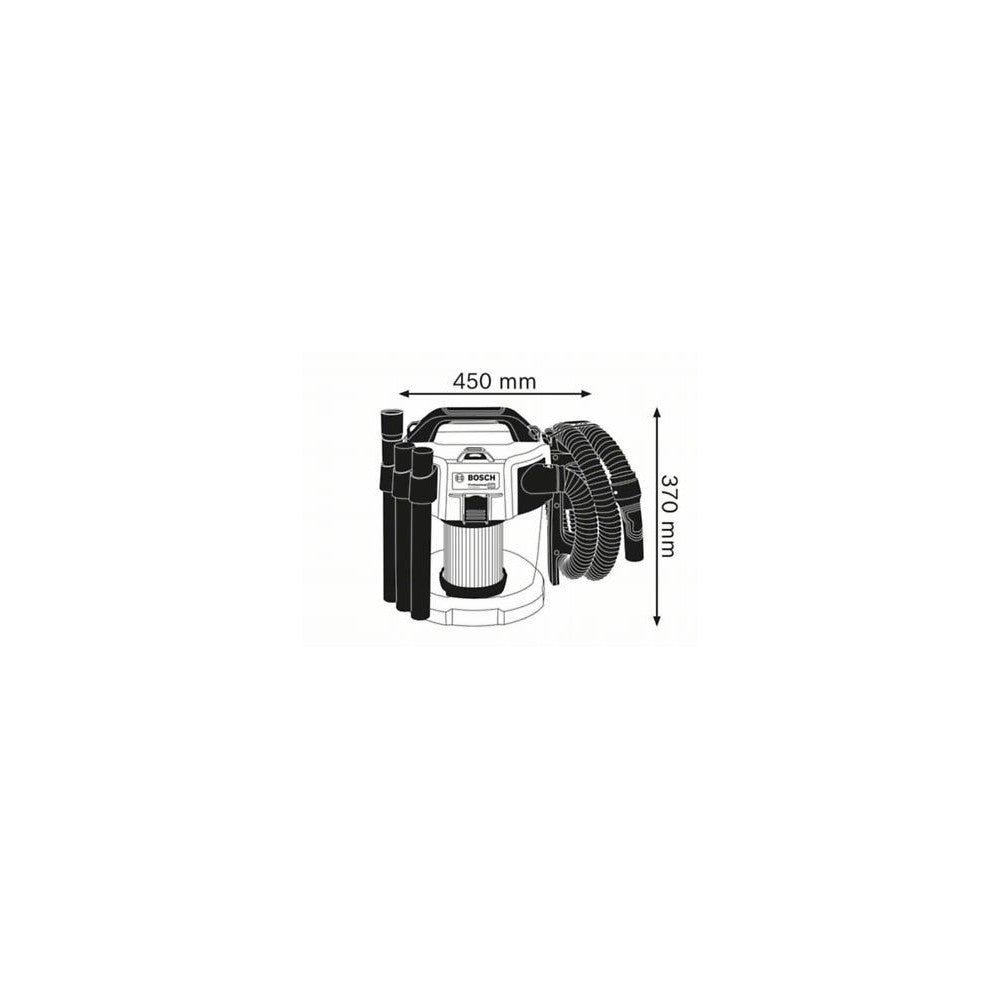 BOSCH GAS 18V-10L PRO WET & DRY CORDLESS VACUUM CLEANER / DUST EXTRACTOR (BARE UNIT)