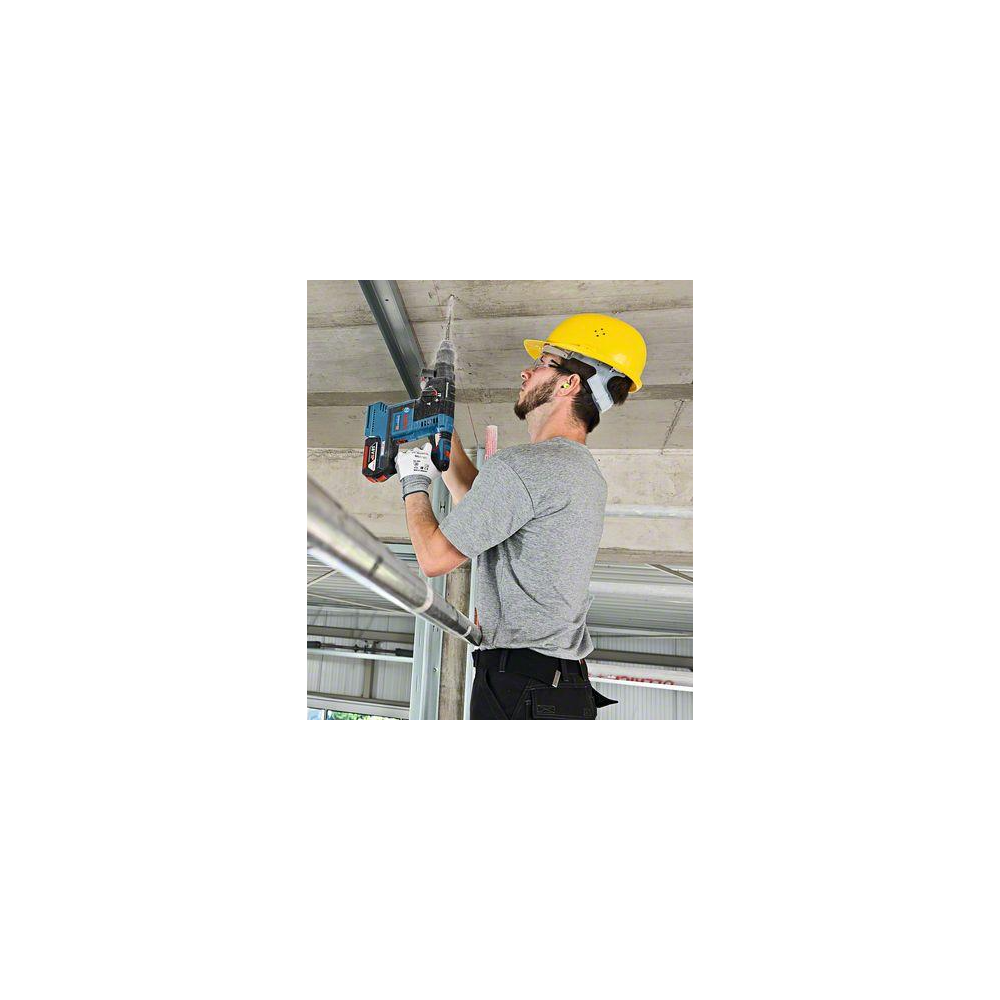 BOSCH GBH 18V-26 WITH GDE 18V-16 CORDLESS ROTARY HAMMER DRILL SDS-PLUS WITH DUST EXTRACTOR SYSTEM