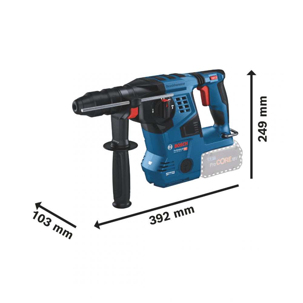 BOSCH GBH 18V-28CF PRO CORDLESS ROTARY HAMMER DRILL WITH SDS-PLUS (BARE UNIT)