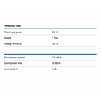 BOSCH GBL 650 PRO BLOWER 650W CORDED (REPLACES GBL 620)