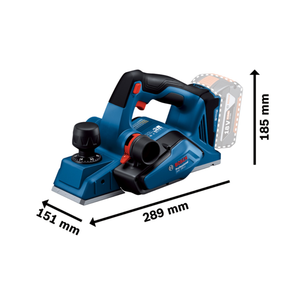 BOSCH GHO 185-LI CORDLESS PLANER