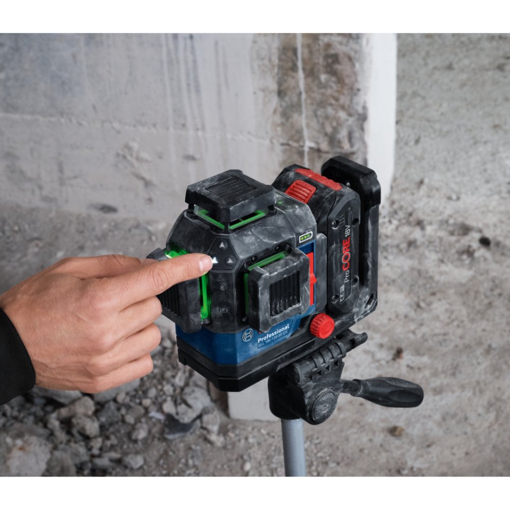 BOSCH GLL 18V-120-33CG PRO CORDLESS LINE LASER 35MTR WORKING RANGE