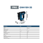 BOSCH GNH 18V-35 PRO CORDLESS WOOD NAILER