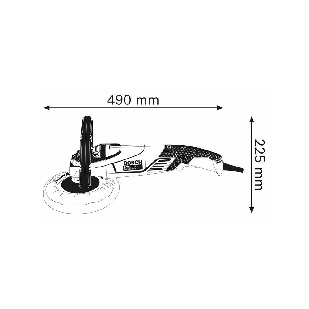 BOSCH GPO 12CE PRO POLISHER WITH ACCESSORIES