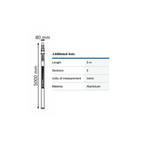 BOSCH GR 500 OPTICAL LEVEL MEASURING ROD 5M