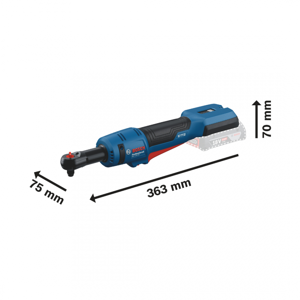 BOSCH GRC 18V-60 PRO CORDLESS RATCHET WRENCH SET