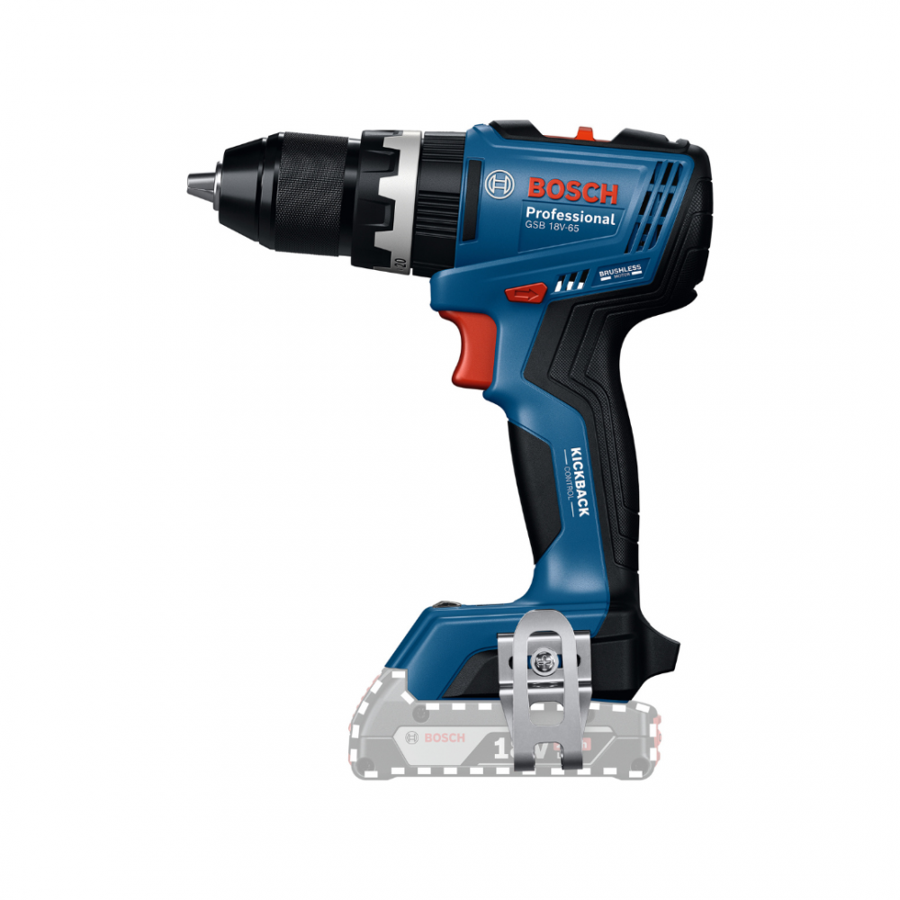 BOSCH GSB 18V-65 PRO CORDLESS IMPACT DRILL DRIVER BRUSHLESS MOTOR WITH L-CASE