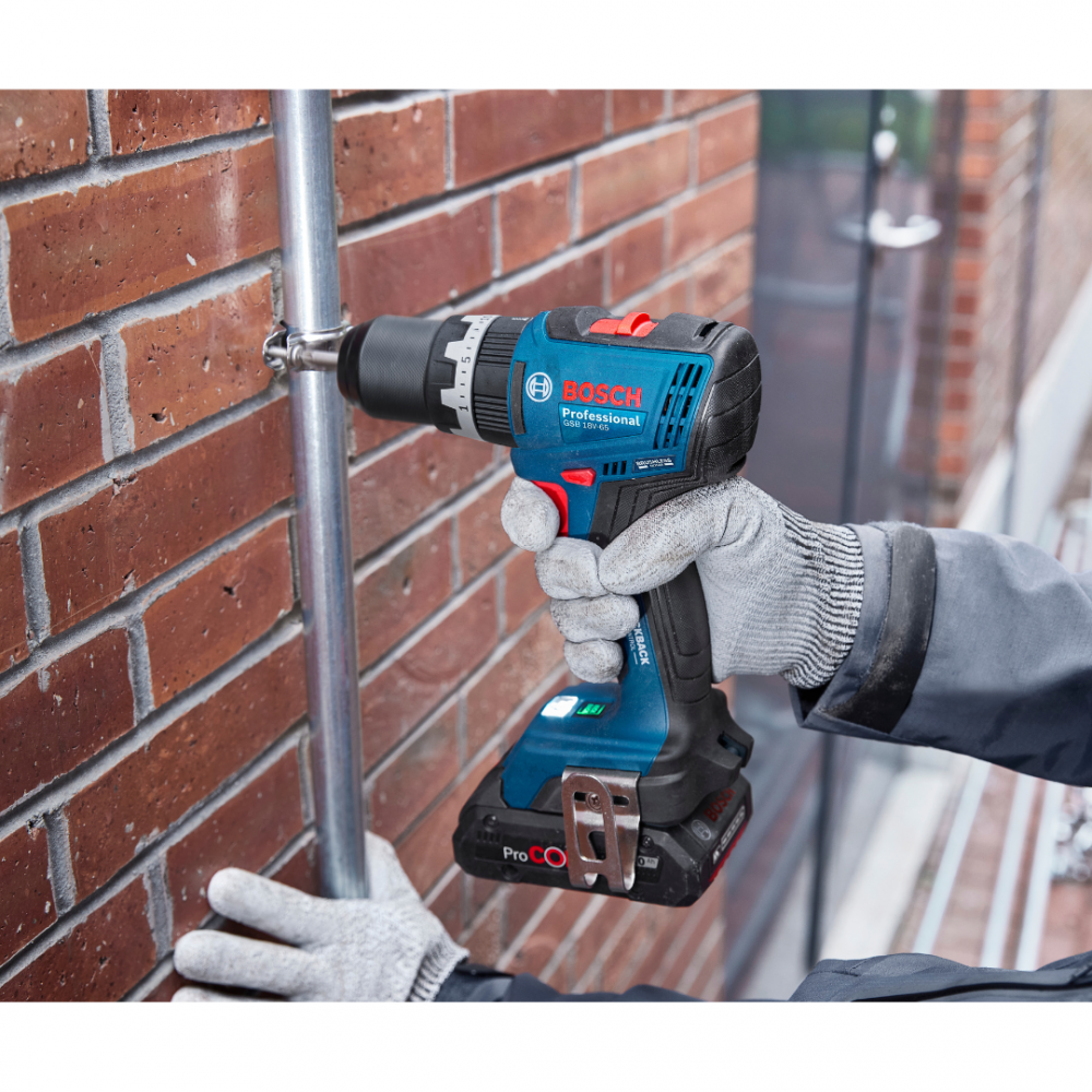 BOSCH GSB 18V-65 PRO CORDLESS IMPACT DRILL DRIVER BRUSHLESS MOTOR WITH L-CASE