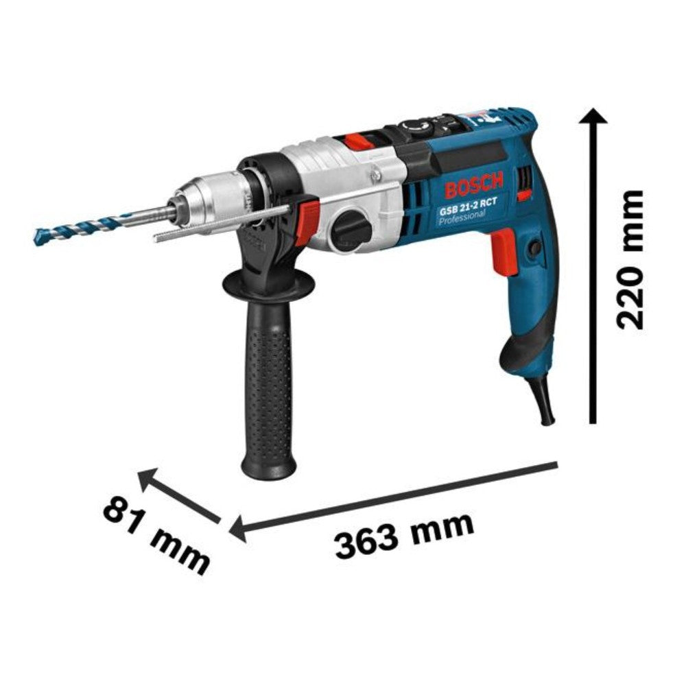 BOSCH GSB 21-2RCT PRO IMPACT DRILL 1300W 2-GEAR 3000RPM