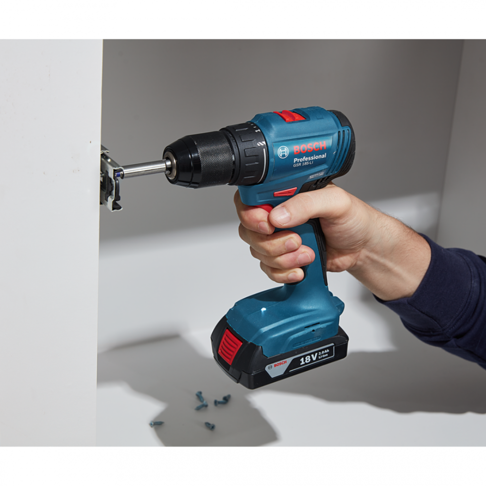 BOSCH GSR 185-LI PRO CORDLESS DRILL/DRIVER WITH BRUSHLESS MOTOR